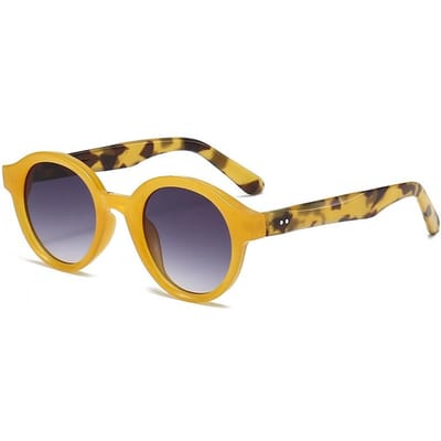 Lunettes de soleil rondes couleur bonbon vintage pour femmes hommes Lunettes de soleil Mode féminine Luxe Lunettes de soleil UV400 Oculus Lunettes de soleil as picture