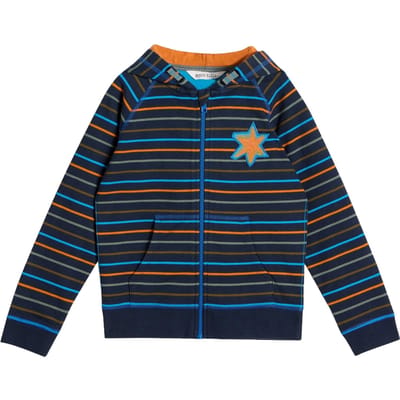 White Stuff Charlie Stripe Hoody Navy Multi Größe: 7-8 | Jacken Outlet | Unisex | Blau