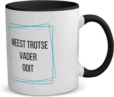 Akyol - meest trotse vader ooit koffiemok - theemok - zwart - Papa - trotse vader - vader cadeautjes - vaderdag - verjaardagscadeau - verjaardag - cadeau - geschenk - kado - gift - vader artikelen - 350 ML inhoud