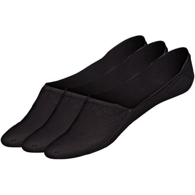 ESMARA 3 paar sneakersokken (Mid-Cut, Zwart, 35-38)