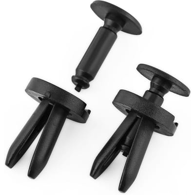20 x Clips de Garniture de Porte de Voiture Type Poussoir Nylon Retenue Fixation Pour Chrysler Dodge 6504521 black