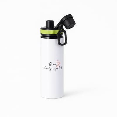 Hacebo® - broer ik vind jou super lief waterfles met draaidop groen - Broer - de liefste broer - verjaardag - cadeautje voor broer - broer artikelen - kado - geschenk - water fles - 850ML