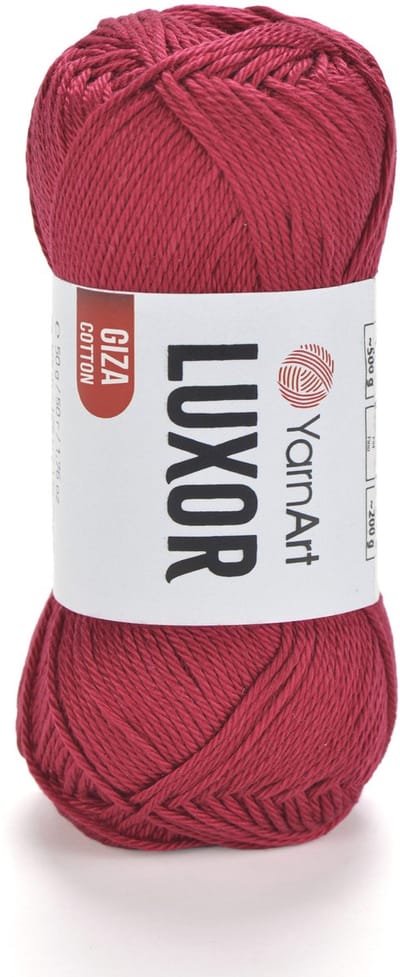 YarnArt Luxor – Gemerceriseerd Katoen Garen – 50g – ±125m – Glanzend Haakgaren – Voor Kleding & Accessoires - Kleur 1221