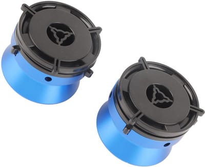 Allecto Hub Adapters - Tape Reel Adapter - Aluminiumlegering - Blauw - Voor reel to reel recorders - Compact en sterk