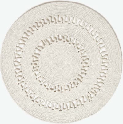 Homescapes Gevlochten Rond Gehaakt Vloerkleed Naturel, 70 cm