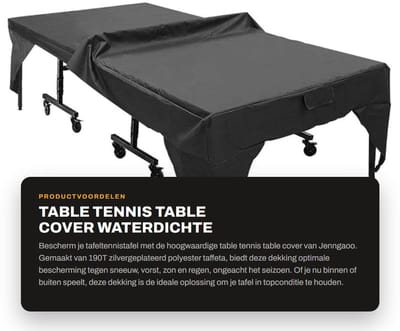 Dailygoods- Tafeltennistafelhoes Waterdicht - Opvouwbaar - Duurzaam - Bescherming - Polyester - Geschikt voor Binnen/Buiten - Tafeltennisbescherming