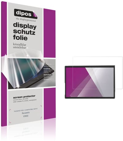 dipos – 2x Beschermfolie geschikt voor fezawio X900 | Krasbestendige & heldere Screenprotector Ultra-Thin