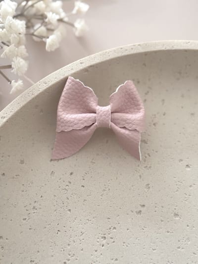 Strik Julie - Pink Blush - Haarstrik - Strikken voor Meisjes - Haarstrikken voor Kinderen - Haaraccessoires