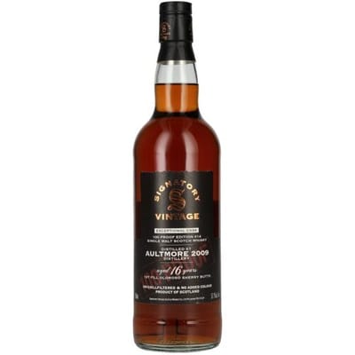 Ondertekenaar Vintage Signatory Vintage 100 Proof Edition AULTMORE 2009 16 Years Old Exceptional Cask #14 57,1% Vol. 0,7l