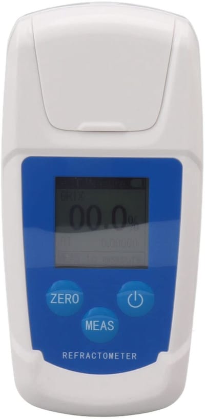 Dailygoods - Digitale Brix-refractometer - Hoge Nauwkeurigheid - Draagbaar en gebruiksvriendelijk - 0-55% Brix-meter - Ideaal voor sap en dranken - Pe