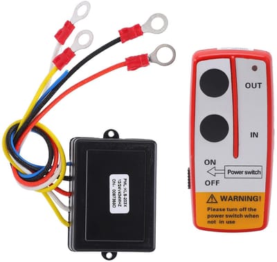 Store_8 - Draadloze lierafstandsbediening - Afstandsbediening voor lier - Betrouwbare bediening - Rood - Geschikt voor truck SUV - 23 meter bereik