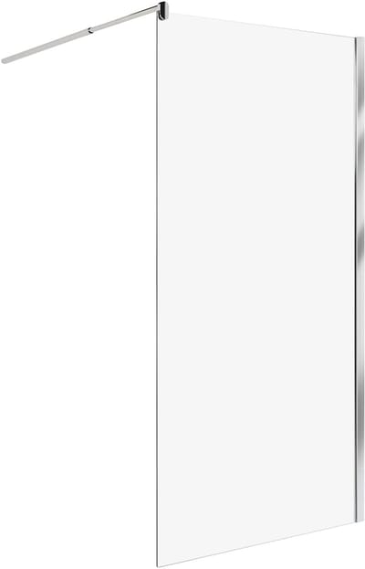 AHAUS - Douchescherm - Zilver - 100 x 190 cm - Veiligheidsglas