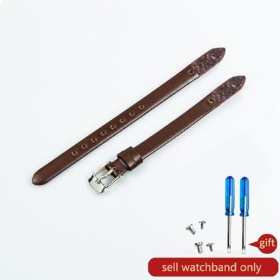 Echt leren armbandband Damesmode Horlogeband 8mm Polsband voor fossil ES4340 4119 4000 3745 3861 4026 3862 Horlogeband Steel-K1-8mm