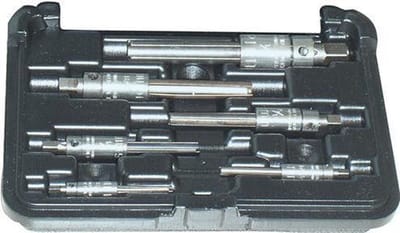 Tapeinduithaler-set voor HGB-Tapmatic M4-M22 In kunststof cassette 21-delig