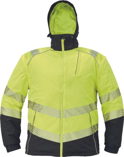 Cerva KNOXFIELD PROFI high-vis omkeerbare jas 03010542 - HV Geel/Zwart - XL