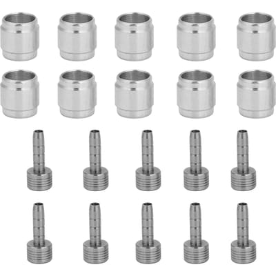 10 Set Hydraulische Schijfrem Slang Olijf Connector Inzetstuk voor AVID SRAM Vervangingsonderdeel white
