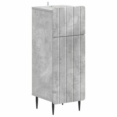 vidaXL - Badkamer - Opbergkast - ZWOLLE - Betongrijs - 30 - x - 31 - x - 79,5 - cm