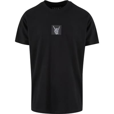 Mister Tee - Skelett Patch Heren T-shirt - XS - Zwart
