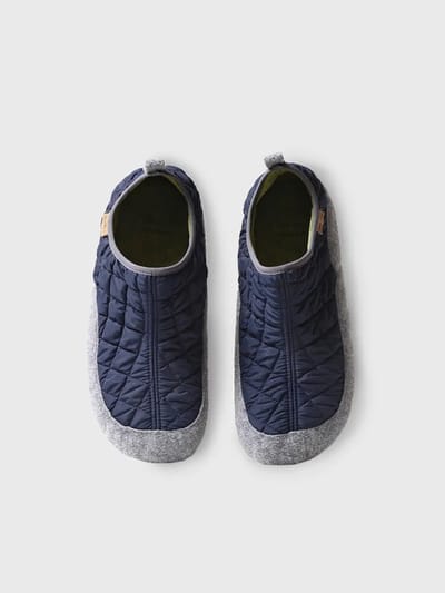 Herenslippers van vilt en gewatteerde stof | NIL-UM