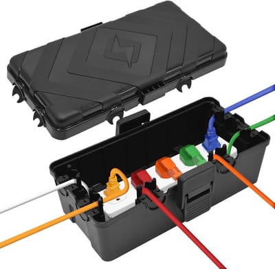 Waterdichte Buitenbox - Beschermdoos Tuin - Verbindingen Beveiligen - IP54 Weerbestendig - 26 x 12.5 x 9.5 cm