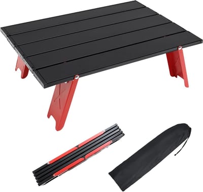 Vouwbare Campingtafel van Aluminium - Lichtgewicht en Compact voor Picknicks, Outdoor Activiteiten en Reizen met Familie en Vrienden