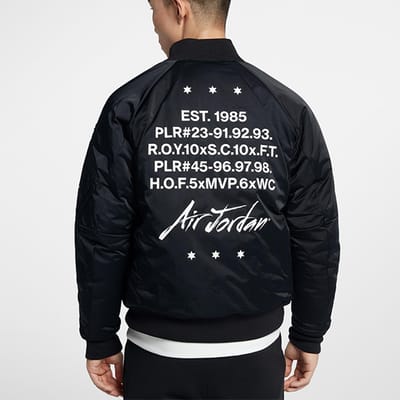Jordan MA-1 Bomber Flight Jacket Heren Bovenkleding Zwart AV5999-010 S black