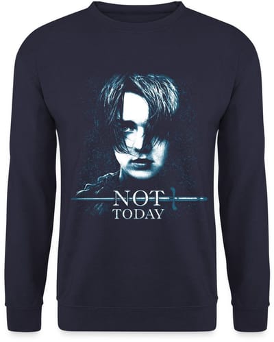 Game Of Thrones Arya Stark Not Today Citaat Sweater Heren