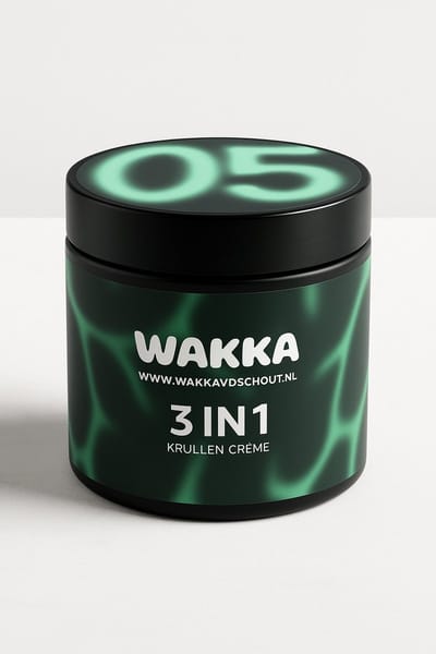 WAKKA 0.5 Curl Cream – Anti-Pluis & Kruldefinitie – 100 ml – Voor Gezonde, Gedefinieerde Krullen