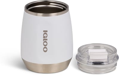 IGLOO - Flip ‘n’ Sip - Wijnbeker - wit - 0,295L - Thermosfles