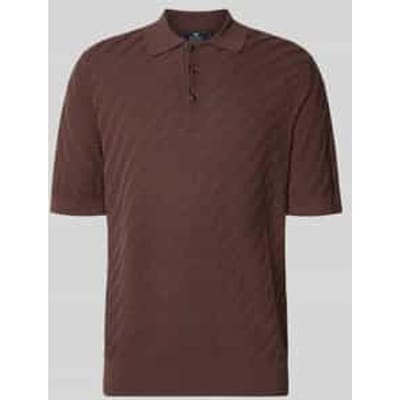Regular fit poloshirt van puur katoen in tricotlook