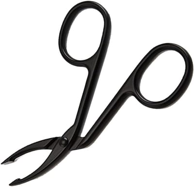 Wenkbrauw Schaar Tondeuse - Pincet met Schaar - Gezichtsbeharing Verwijderen - Uniek Schaarontwerp - 7.87 x 4.32cm - Zwart
