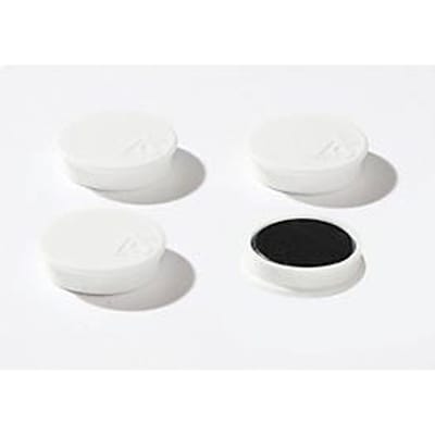 Bevestigingsmagneten, Ø 40 mm, hechtkracht ca. 1200 g, 4 st., wit
