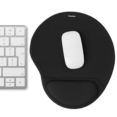 imoshion Ergonomische Muismat - Muismat met Polssteun - 30 x 25 cm - Gel en Antislip Materiaal - Geschikt voor Gamen, School en Kantoor