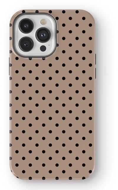 Polka Dots Hoesje geschikt voor iPhone 13 Pro Max | Geschikt Voor Mag | Stippen Design Backcover geschikt voor iPhone 13 Pro Max Cocoa Noir