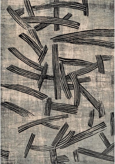 Wasbaar Binnen & Buiten Vloerkleed - 140 x 140 cm - Louis De Poortere Kanji Dark Street - Laagpolig Tapijt - Gerecycled PET - Made in Belgium - Circulair