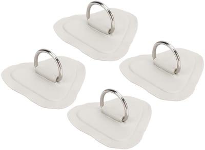 Dailygoody - D-Ring Patches - RVS voor Inflatable Boot - Stevige bevestiging - Geschikt voor Kayak - Paddle Board - 4 Stuks - Perfect voor watersport