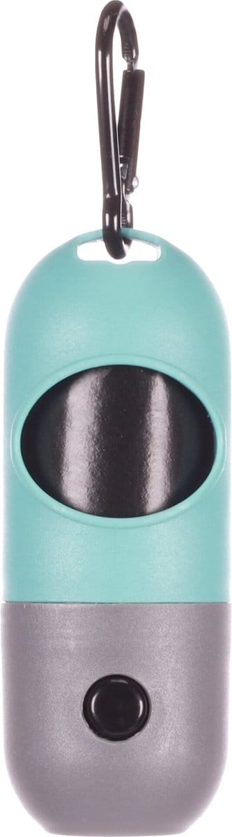Flamingo Dicky - Poepzakhouder Honden - Poepzakhouder Led Dicky Groen/grijs +1 Rol - 1st - 133516 - 1st