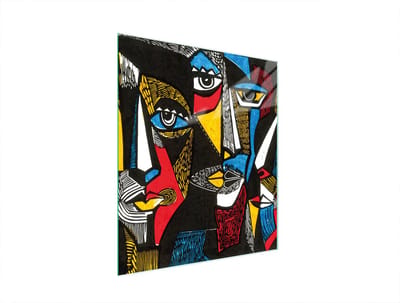 TMK ArtDeko - Snijplank van Geh. Glas - Pop Art - 45x52 cm