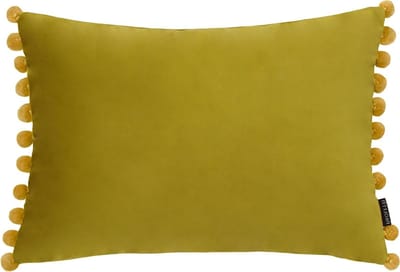Decoratief Sierkussen - Kussenhoes met pompons - Woonkamer Aankleden - Zachte fluwelen stof - 35 x 50 cm - Multicolor