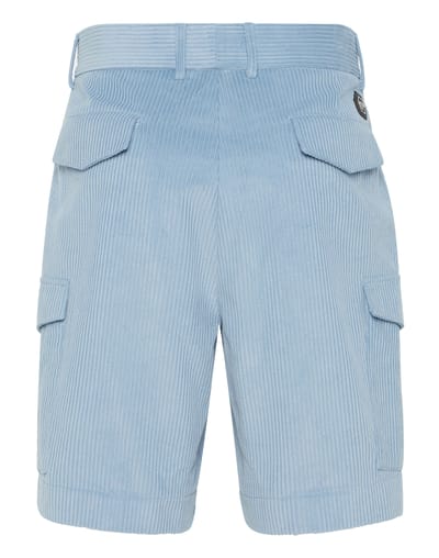 Velvet Gabardine Short Cargo Trousers Cool Kid Fit