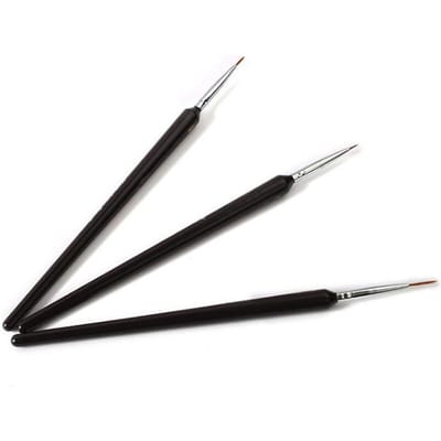 3 Stuks/Set Fijne Handgeschilderde Haaklijn Pen Pianolak Stift Tekenpen Nagel Schilderpenselen Kunstpen Verfkwast Kunstbenodigdheden