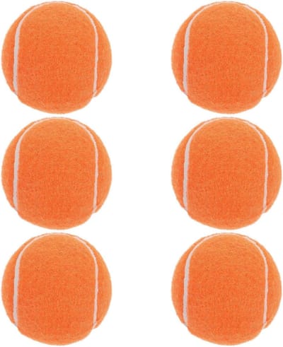 Mini Tennisballen Hond - Speelballen Kleine Hond - Apporteerspel Trainen - Gecontroleerde Stuit - 64 cm - Oranje