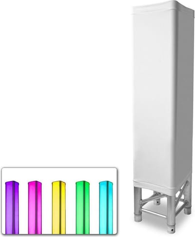 BeamZ Truss hoes lycra 100cm - Wit