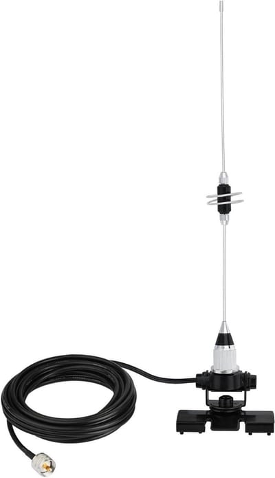 Mobiele Antenne - VHF UHF Antenne - Radio Communicatie - Dualband Frequentie - 39 cm - Zwart