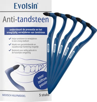 Evolsin® Anti Tandsteen – Tandsteenverwijderaar voor het voorkomen en vroegtijdig verwijderen van tandsteen – Voor mondverzorging thuis