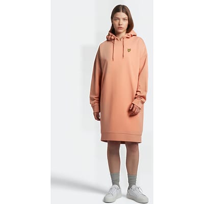 Lyle & Scott Hoodie Dress W795 Dusty Peach Taglia: 6 | Abiti Midi Outlet | Donna | Arancia