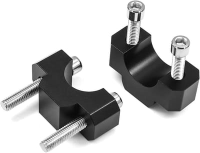 Motorfiets Stuur Riser - Stuurverhoger Adapter - Comfortabeler Rijden - Verhoogt Stuur 20mm - N.v.t. - Zwart