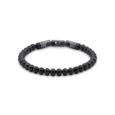 7FB-0843 – Frank 1967 – Heren Armband – Kralenarmband – Vintage – Zilverkleurig (IP)