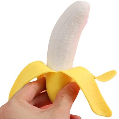 Schattige Fruit Squishy Stressballen Fidget Sensorisch Speelgoed Knijpen Stressverlichting Hand Speelgoed Anti-Angst Banaan Rekbaar Langzaam Rijzend Speelgoed