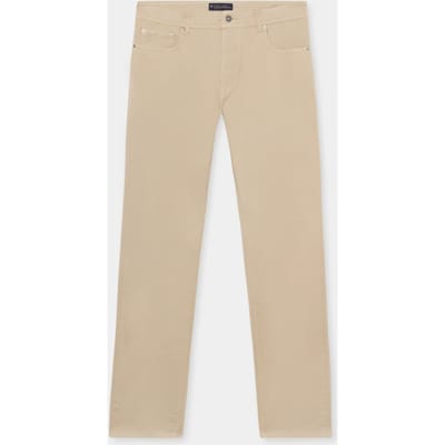 Brooks Brothers 5-pockets Cotton Beige Size: W32 | Chinos Outlet | Heren | Beige